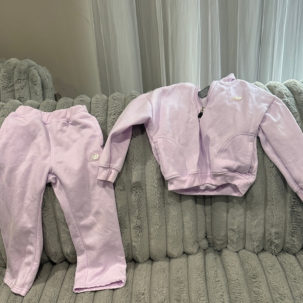 New Balance Lavender Zip Jacket and Joggers Set